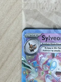 Pokemon TCG SV-Prismatic Sylveon EX #41/131 Sealed Stamped Promo Card - Image 3
