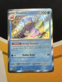 Pokemon TCG Slowbro 117/091 SV Paldean Fates Shiny Rare Card NM/M Condition - Image 1