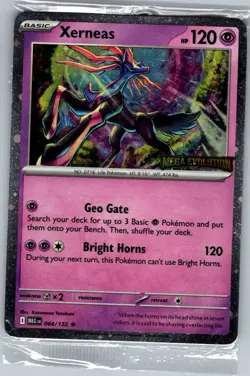 Xerneas (Mega Evolution Stamped) 064/132 - Pokemon Card - Sealed - Image 1