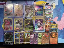 Pokemon TCG 24 Card Lot of Full Arts, VMAX, V, EX,Holos, English Various Sets NM - Image 1