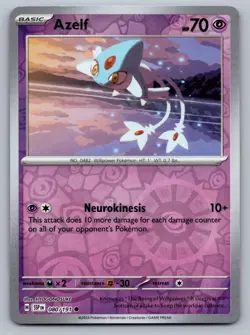 Pokemon TCG SV08: Surging Sparks Azelf 080/191 Reverse Holo - Image 1