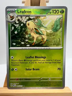 Pokemon Prismatic Evolutions - 005/131 Leafeon - Master Ball Reverse - NM/M - Image 1