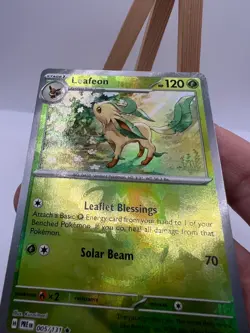 Pokemon Prismatic Evolutions - 005/131 Leafeon - Master Ball Reverse - NM/M - Image 3
