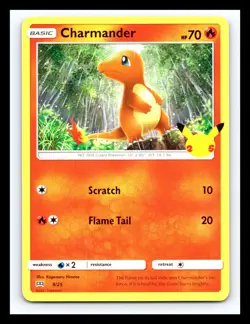 💥 Charmander 9/25 Non Holo McDonalds 25th Anniversary Promo Pokemon 2021 - Image 1