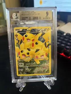 BGS 9- 2016 POKEMON XY GENERATIONS RADIANT COLLECTION #RC29 PIKACHU FA - Image 1