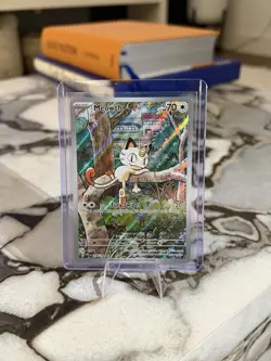 Pokemon TCG Meowth 106/094 Phantasmal Flames Holo Near Mint - Image 1