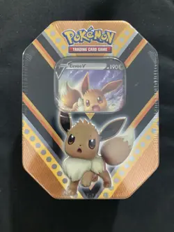 Pokemon SHSW V Powers Eevee Tin Factory Sealed - Image 1