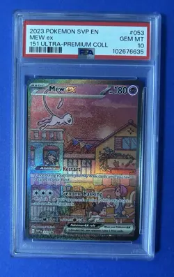 2023 Pokemon SVP EN Mew ex 151 Ultra Premium Coll #053 PSA 10 GEM MT - Image 1
