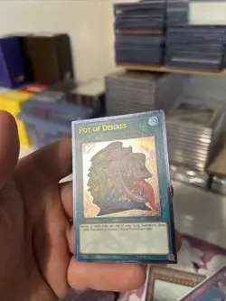 YUGIOH POT OF DESIRES OP11-EN003 ULTIMATE (NM) - Image 1