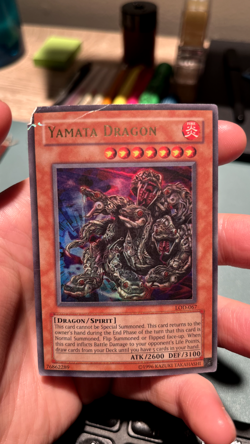 Yamata Dragon: LOD-067 - HP (Damaged) - Ultra Rare - YuGiOh - Vintage - Image 1