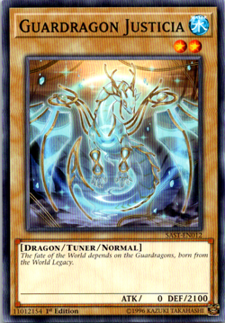 Guardragon Justicia SAST-EN012 Yu-Gi-Oh! 1st Edition Light Play - Image 1