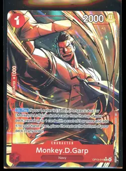 Monkey D. Garp One Piece OP13 Carrying On His Will Alternate Art Rare #016 - Image 1