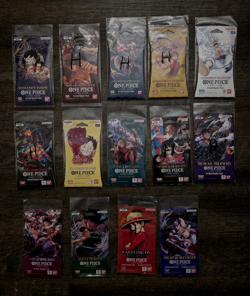 One Piece Complete Set 23 Items Sleeved booster packs plus misc - Image 2