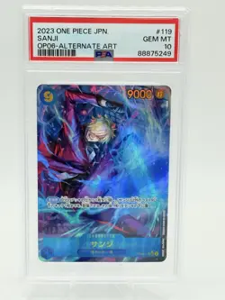 One Piece Sanji Alt Art Parallel Japanese Wings of Captain OP06-119 PSA 10 - Image 1