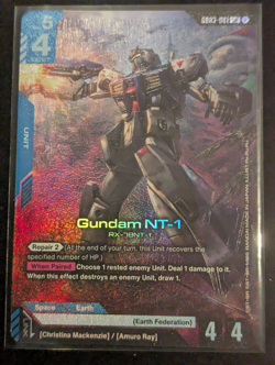 GUNDAM TCG: GUNDAM NT-1 - GD03-001 [LR] FOIL CARD - STEEL REQUIEM - Image 1
