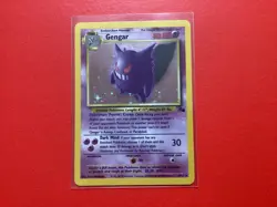 Pokemon Card, Gengar Holo, Pokemon Fossil, 5/62, Pre-Owned - Image 1