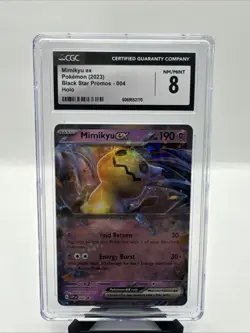 Pokemon Mimikyu EX Black Star Promo SVP004 Graded CGC 8 NM Mint Slab Holo Card - Image 1