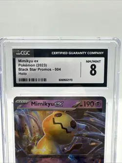 Pokemon Mimikyu EX Black Star Promo SVP004 Graded CGC 8 NM Mint Slab Holo Card - Image 4
