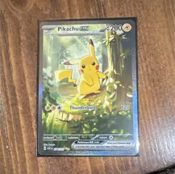 Pokemon Pikachu EX Thunderbolt 200 HP Holo Rare Card 276/217 ASCN - Image 1