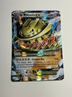 M Steelix EX 68/114 XY Steam Siege Ultra Rare Holo Foil Pokemon Card NEAR MINT - Image 1