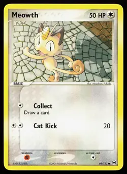 Meowth 69/112 Common FireRed & LeafGreen Pokemon Card - Image 1