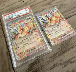Flareon ex 014/131 Evolutions Holo Pokemon With Japanese Card 2025 PSA 9 New - Image 2
