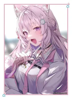 VTuber hololive holoX Hakui Koyori doujin Card Sleeve Protector - Image 1