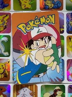 Pokemon 151 Vintage Pocket Monsters Vending HOLO Prism Sticker 2000 Nintendo - Image 5