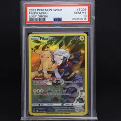 PSA 10 Pikachu TG05/TG30 Lost Origin Full Art Holo Rare Graded Pokemon TCG - Image 1