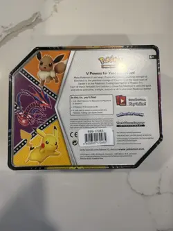 Pokemon V Powers Tin Eevee HAS EVOLVING SKIES 820650807398 - Image 2