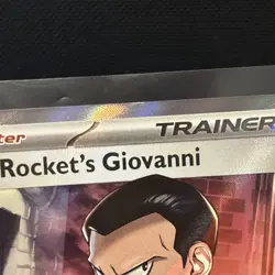 *Damage* Pokemon Destined Rivals Team Rockets Giovanni Trainer Full Art 225/182 - Image 4