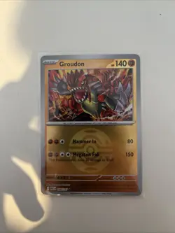 Groudon 108/217 Pokeball Reverse Holo Pokemon Mega Evolutions- Ascended Heroes - Image 1