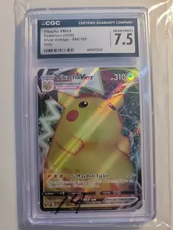 Pikachu Vmax Pokemon 2020 Vivid Voltage 044/185 Holo Cgc 7.5 - Image 1