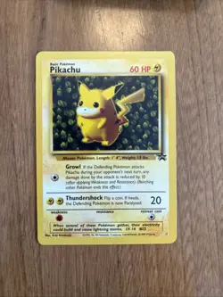 Pokemon Pikachu Promo Basic #1 Black Star Never Played - Image 1