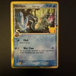 Pokemon Mimikyu Holo Black Star Promo SWSH136 25th Anniversary Celebrations - Image 1