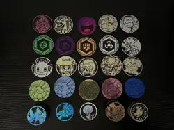 Lot Of 60 Pokemon TCG Coins - 25 Different Designs - Image 1