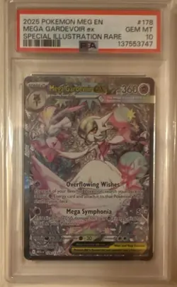 2025 POKEMON MEGA EVOLUTION SPECIAL ILLUSTRATION RARE MEGA GARDEVOIR EX PSA 10 - Image 1