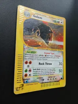 Pokemon ENG Crystal Golem Regular Holo Skyridge 148/144 No Charizard Aquapolis 2 - Image 3