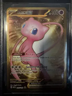Pokemon Mew EX Gold TCG 205/165 SV 151 Scarlet & Violet Hyper Rare Holo - Image 2