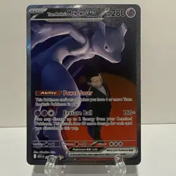 Team Rocket’s Mewtwo ex 281/217 SIR Secret Ascended Heroes Pokemon IN HAND MINT - Image 1