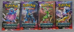 Pokemon TCG Scarlet & Violet Temporal Forces 4 Sleeved Booster Packs - Image 1