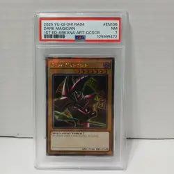 Yu-Gi-Oh! PSA 7 Dark Magician Arkana Art QCSCR - Image 1