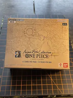 One Piece TCG EB-02 English Anime 25th Collection Booster Box, New Sealed EB02 - Image 1