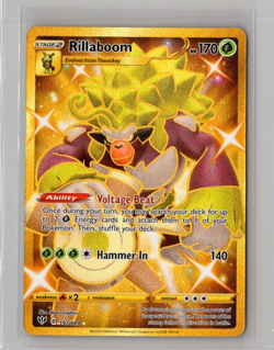 Rillaboom 197/189 - Pokemon Darkness Ablaze Sword & Shield Secret Rare Card NM - Image 1