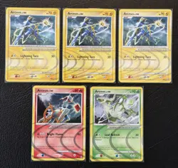 Pokemon TCG Platinum Arceus AR2 AR3 AR6 Arceus Lv. 100 Holo Card Lot NM/M - Image 1