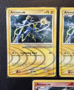 Pokemon TCG Platinum Arceus AR2 AR3 AR6 Arceus Lv. 100 Holo Card Lot NM/M - Image 2