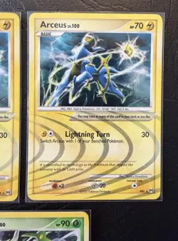 Pokemon TCG Platinum Arceus AR2 AR3 AR6 Arceus Lv. 100 Holo Card Lot NM/M - Image 4