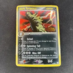 Dark Tyranitar 19/109 Team Rocket Returns Reverse Foil Rare Pokemon Card MP/HP - Image 1