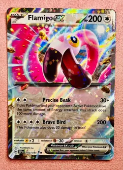 Flamigo ex | 160/191 | Surging Sparks | 2024 Pokemon Card Double Rare | NM - Image 1