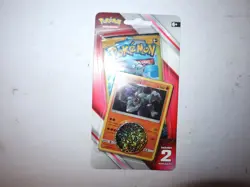 Pokemon 2019 - Sun And Moon era Blister - (2) 3 Card Mini Booster Pack Coin - Image 1